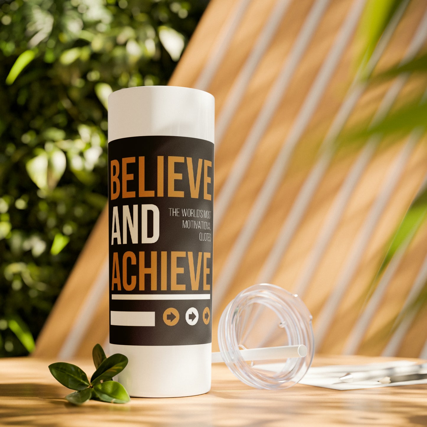 Skinny Tumbler with Straw, 20oz