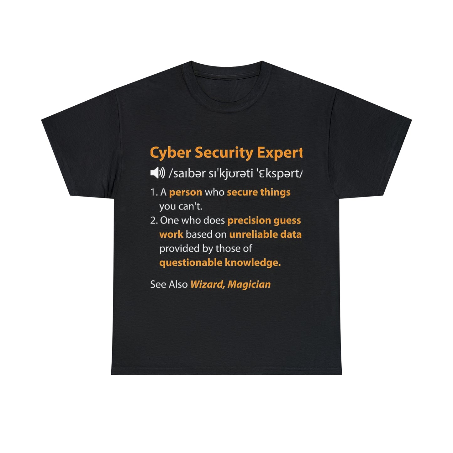 Unisex Heavy Cotton Tee - Cybersecurity Expert
