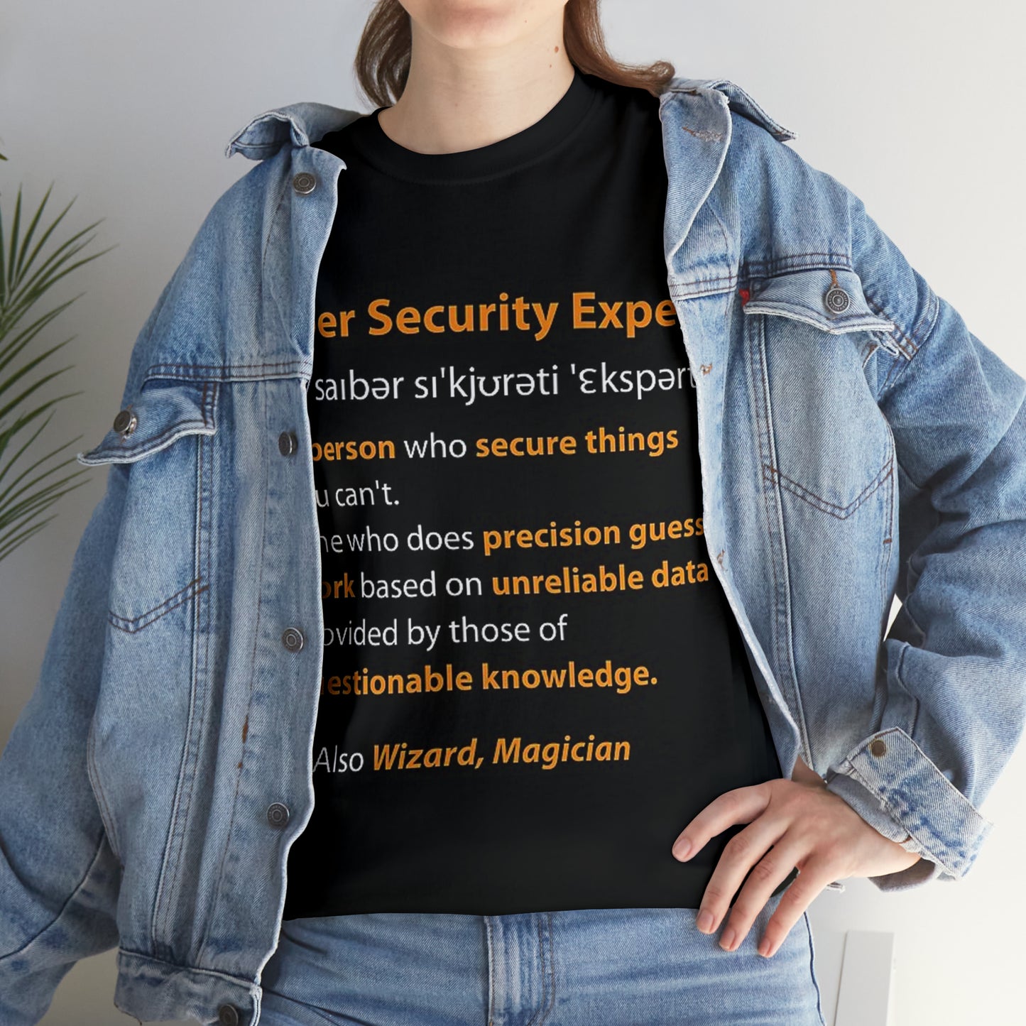 Unisex Heavy Cotton Tee - Cybersecurity Expert